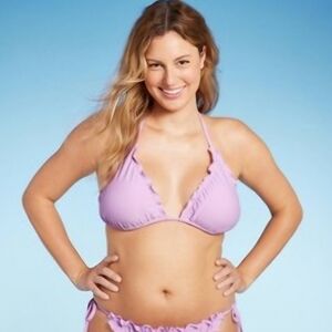 New Women's Lavender Ruffle Bikini